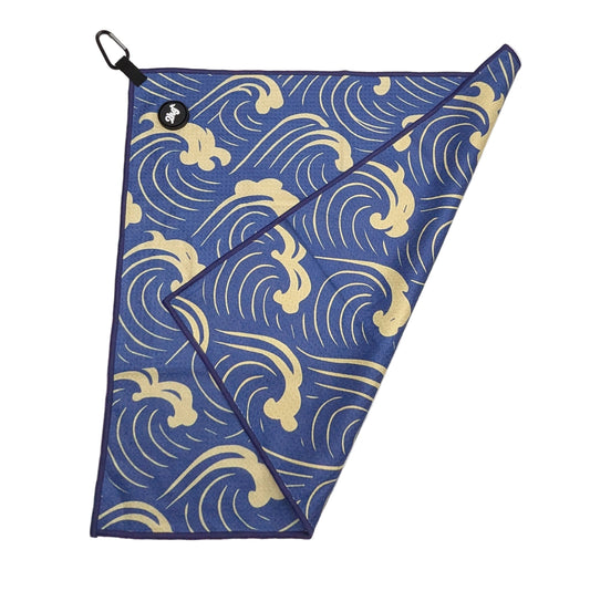 Wave Pattern Performance Golf Towel