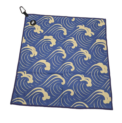 Wave Pattern Performance Golf Towel