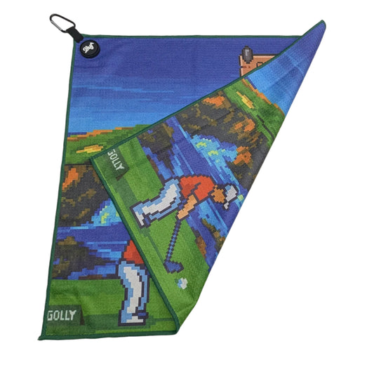 Pixel Cypress Point Hole 16 Golf Towel