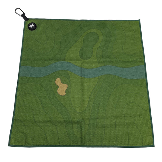 Riverwalk Topographic Golf Towel